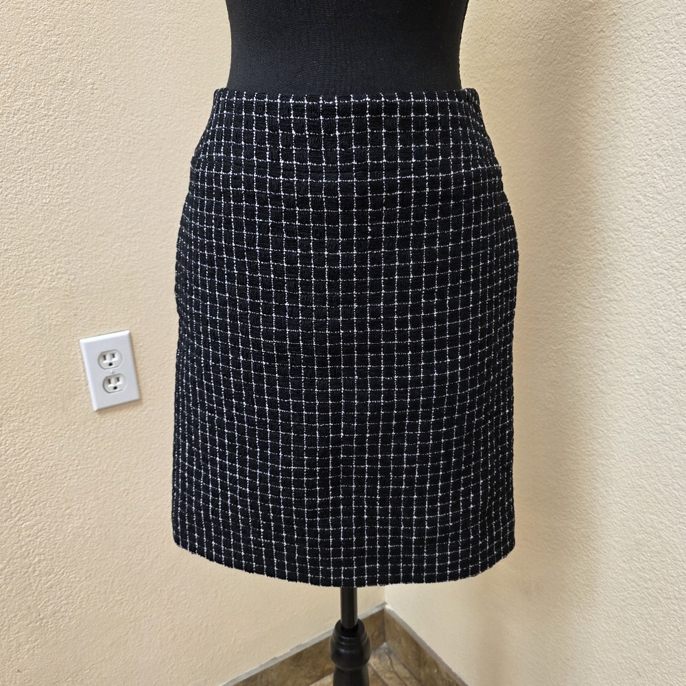 Chanel Tweed Pencil Mini Skirt